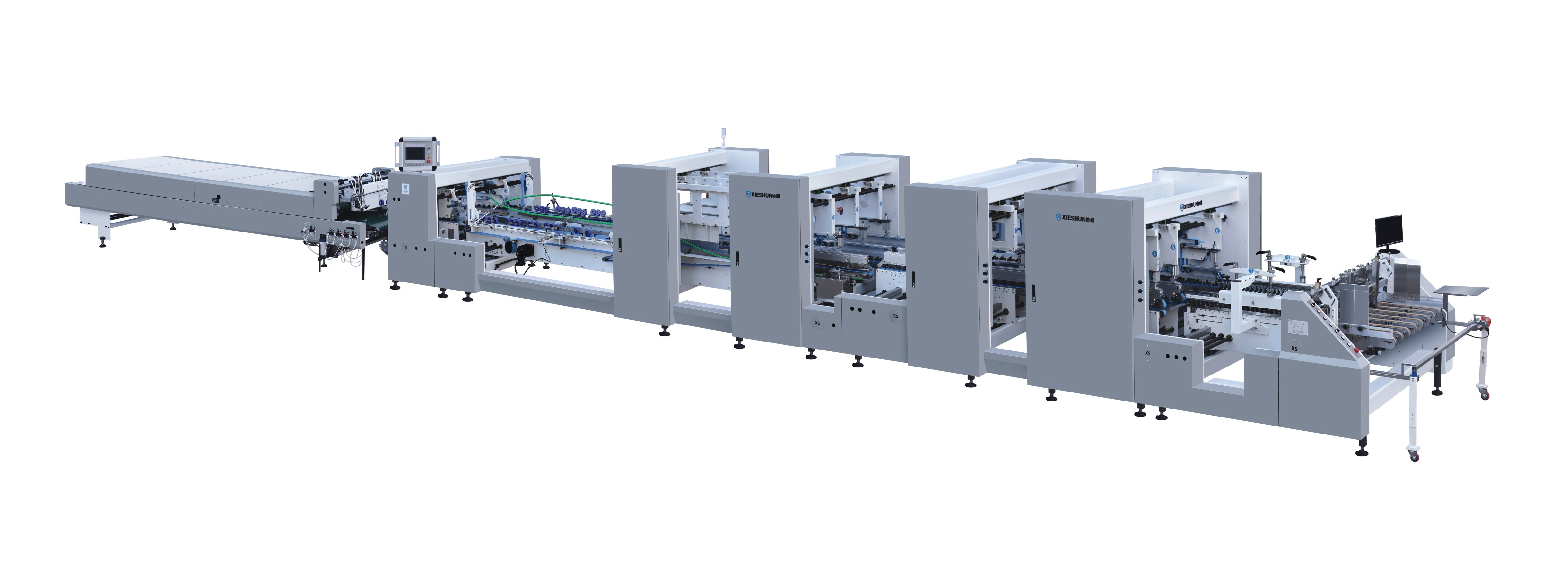 XS-M1650 1850 2000 High Duty Corrugated Folder Gluer Machine Catalog